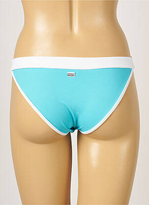 Bas de maillot de bain tissage satiné culotte bleu BANANA MOON femme