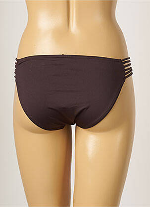 Bas de maillot de bain stretch culotte marron LIVIA femme