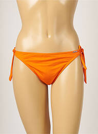 Bas de maillot de bain tissage satiné bikini orange BANANA MOON femme