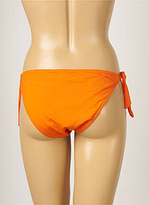Bas de maillot de bain tissage satiné bikini orange BANANA MOON femme