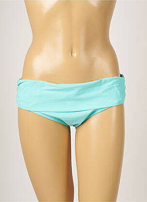 Bas de maillot de bain tissage satiné culotte bleu BANANA MOON femme
