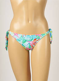 Bas de maillot de bain imprimé fleurs bikini bleu BANANA MOON femme