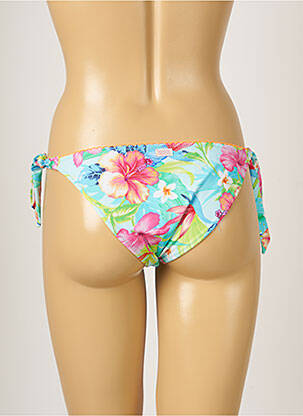 Bas de maillot de bain imprimé fleurs bikini bleu BANANA MOON femme