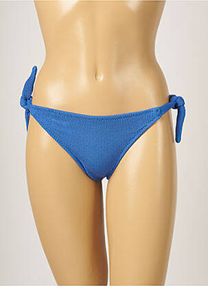 Bas de maillot de bain fermeture liens à nouer bikini bleu BANANA MOON femme