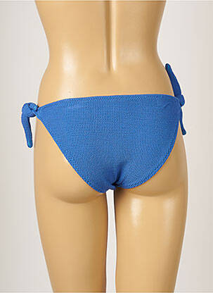 Bas de maillot de bain tissage texturé bikini bleu BANANA MOON femme