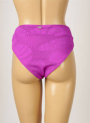 Bas de maillot de bain tissage texturé culotte violet BANANA MOON femme