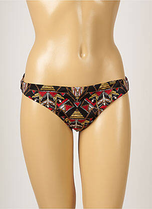 Bas de maillot de bain effet matière satinée culotte noir BANANA MOON femme