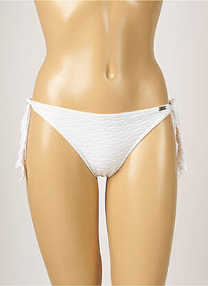 Bas de maillot de bain fermeture liens à nouer bikini blanc BANANA MOON femme