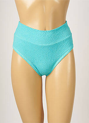 Bas de maillot de bain tissage texturé culotte bleu BANANA MOON femme