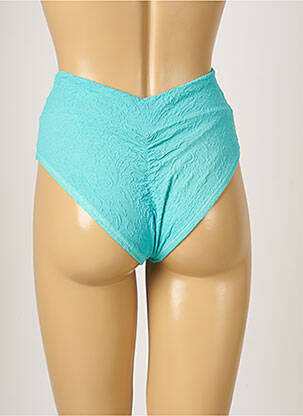 Bas de maillot de bain tissage texturé culotte bleu BANANA MOON femme