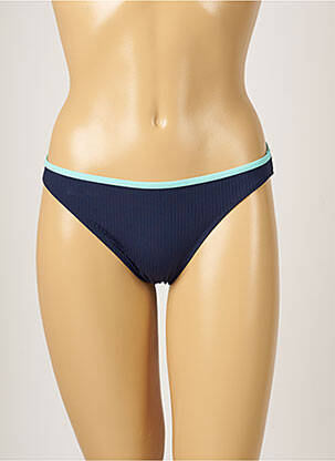 Bas de maillot de bain effet matière satinée culotte bleu BANANA MOON femme