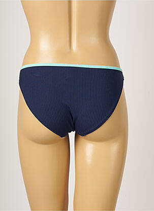 Bas de maillot de bain effet matière satinée culotte bleu BANANA MOON femme