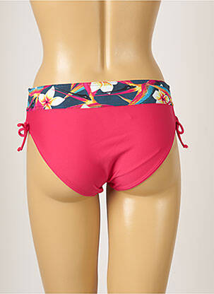 Bas de maillot de bain imprimé fleurs culotte rose BANANA MOON femme