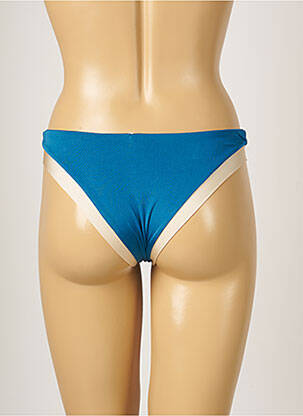 Bas de maillot de bain tissage satiné bikini bleu BANANA MOON femme