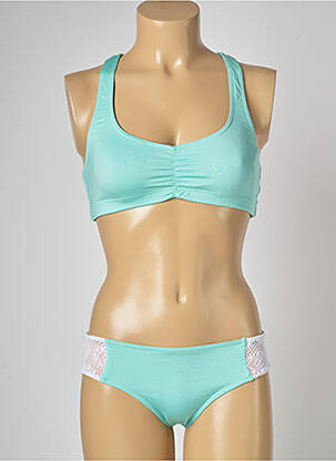 Maillot de bain 2 pièces stretch brassieres bleu BANANA MOON femme