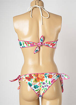 Maillot de bain 2 pièces stretch haut soutien-gorge moulé orange BANANA MOON femme