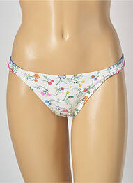 Bas de maillot de bain imprimé fleurs culotte beige BANANA MOON femme