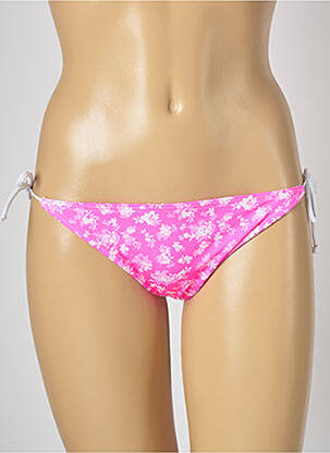 Bas de maillot de bain imprimé fleurs bikini rose BANANA MOON femme