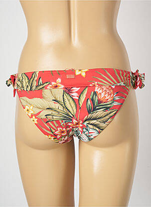 Bas de maillot de bain imprimé fleurs bikini rouge BANANA MOON femme