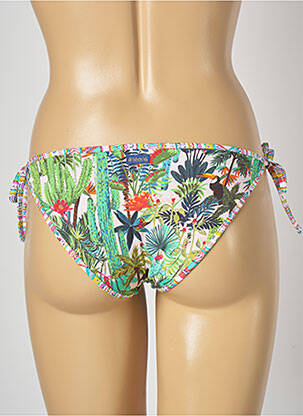 Bas de maillot de bain imprimé fantaisie bikini vert BANANA MOON femme