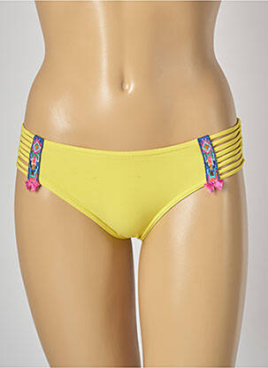 Bas de maillot de bain stretch culotte jaune BANANA MOON femme
