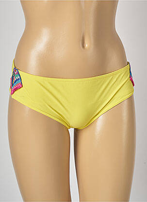 Bas de maillot de bain stretch culotte jaune BANANA MOON femme