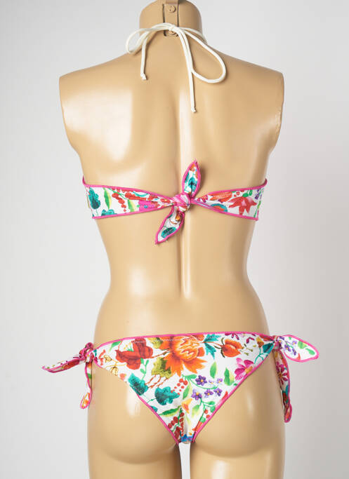 Maillot de bain 2 pièces stretch haut soutien-gorge moulé orange BANANA MOON femme