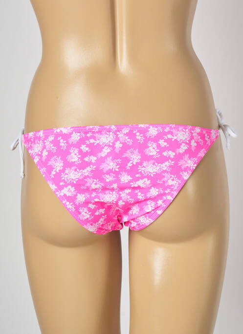 Bas de maillot de bain imprimé fleurs bikini rose BANANA MOON femme