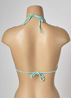 Haut de maillot de bain fermeture liens à nouer haut soutien-gorge moulé bleu BANANA MOON femme