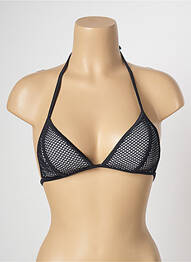 Haut de maillot de bain fermeture liens à nouer haut soutien-gorge moulé noir BANANA MOON femme