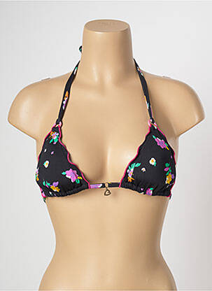 Haut de maillot de bain fermeture liens à nouer haut soutien-gorge moulé vert BANANA MOON femme