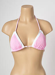 Haut de maillot de bain fermeture liens à nouer rose BANANA MOON femme