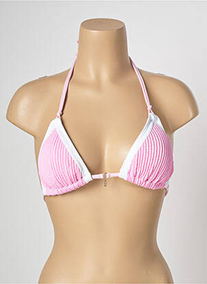 Haut de maillot de bain fermeture liens à nouer rose BANANA MOON femme