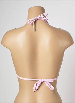Haut de maillot de bain fermeture liens à nouer rose BANANA MOON femme