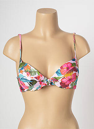 Haut de maillot de bain haut soutien-gorge moulé haut soutien-gorge moulé rose BANANA MOON femme