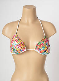 Haut de maillot de bain stretch haut triangles orange BANANA MOON femme