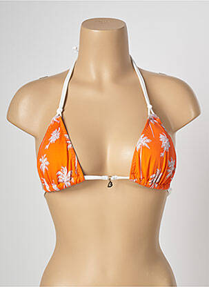 Haut de maillot de bain stretch haut triangles orange BANANA MOON femme