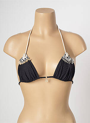 Haut de maillot de bain stretch haut triangles noir BANANA MOON femme