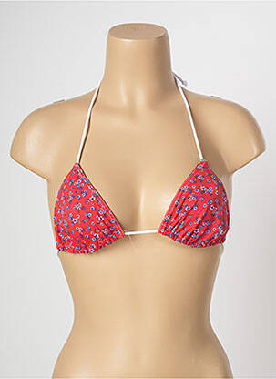 Haut de maillot de bain stretch haut triangles rouge BANANA MOON femme