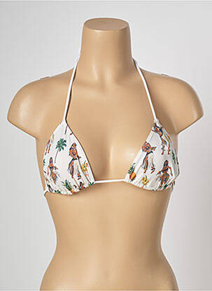Haut de maillot de bain stretch haut triangles beige BANANA MOON femme