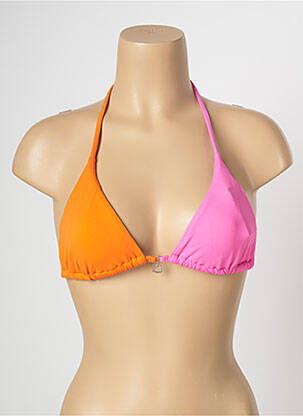 Haut de maillot de bain stretch haut triangles rose BANANA MOON femme