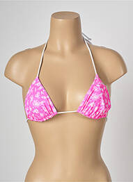 Haut de maillot de bain stretch haut triangles rose BANANA MOON femme