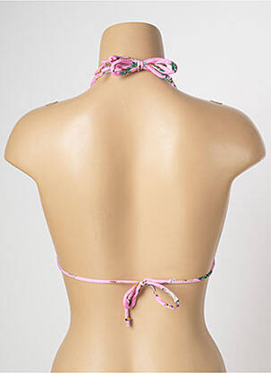 Haut de maillot de bain stretch haut triangles rose BANANA MOON femme
