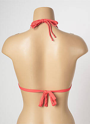 Haut de maillot de bain fermeture liens à nouer haut soutien-gorge moulé rose BANANA MOON femme