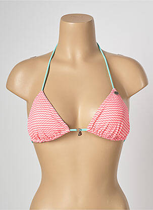 Haut de maillot de bain fermeture liens à nouer haut soutien-gorge moulé rose BANANA MOON femme