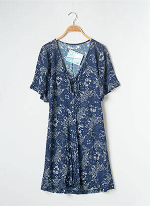 Robe courte manches courtes manches courtes bleu BANANA MOON femme