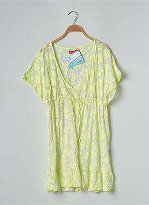 Tunique manches courtes légère et transparente vert BANANA MOON femme