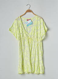 Tunique manches courtes légère et transparente vert BANANA MOON femme