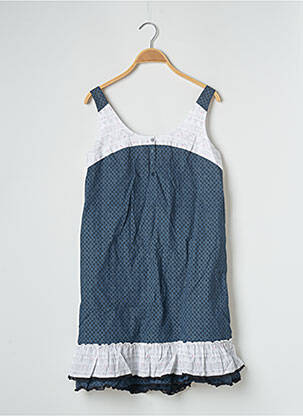 Robe courte sans manche sans manche bleu BANANA MOON femme