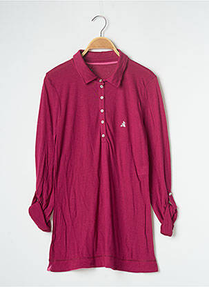 Polo coupe droite manches longues violet BANANA MOON femme